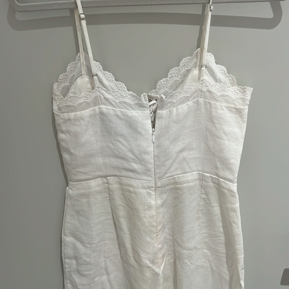 Reformation size 2 white linen jumpsuit - Picture 6 of 6